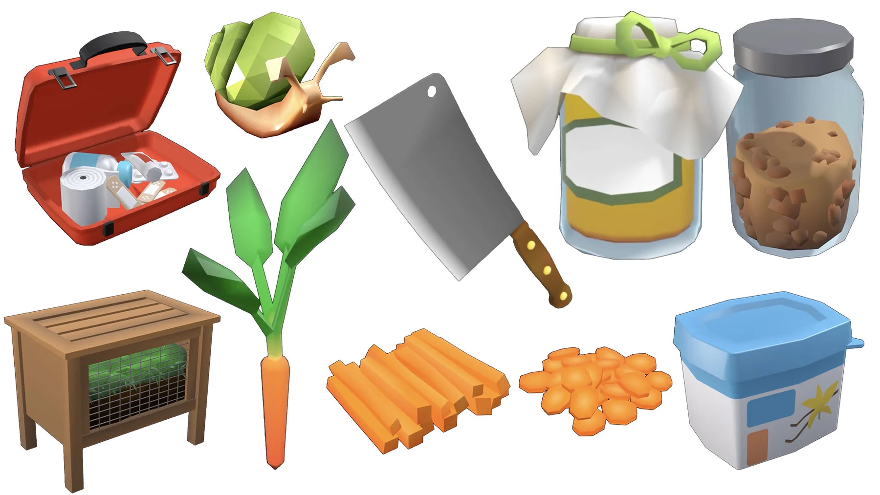 Power Full Kids illustrated food and object items
