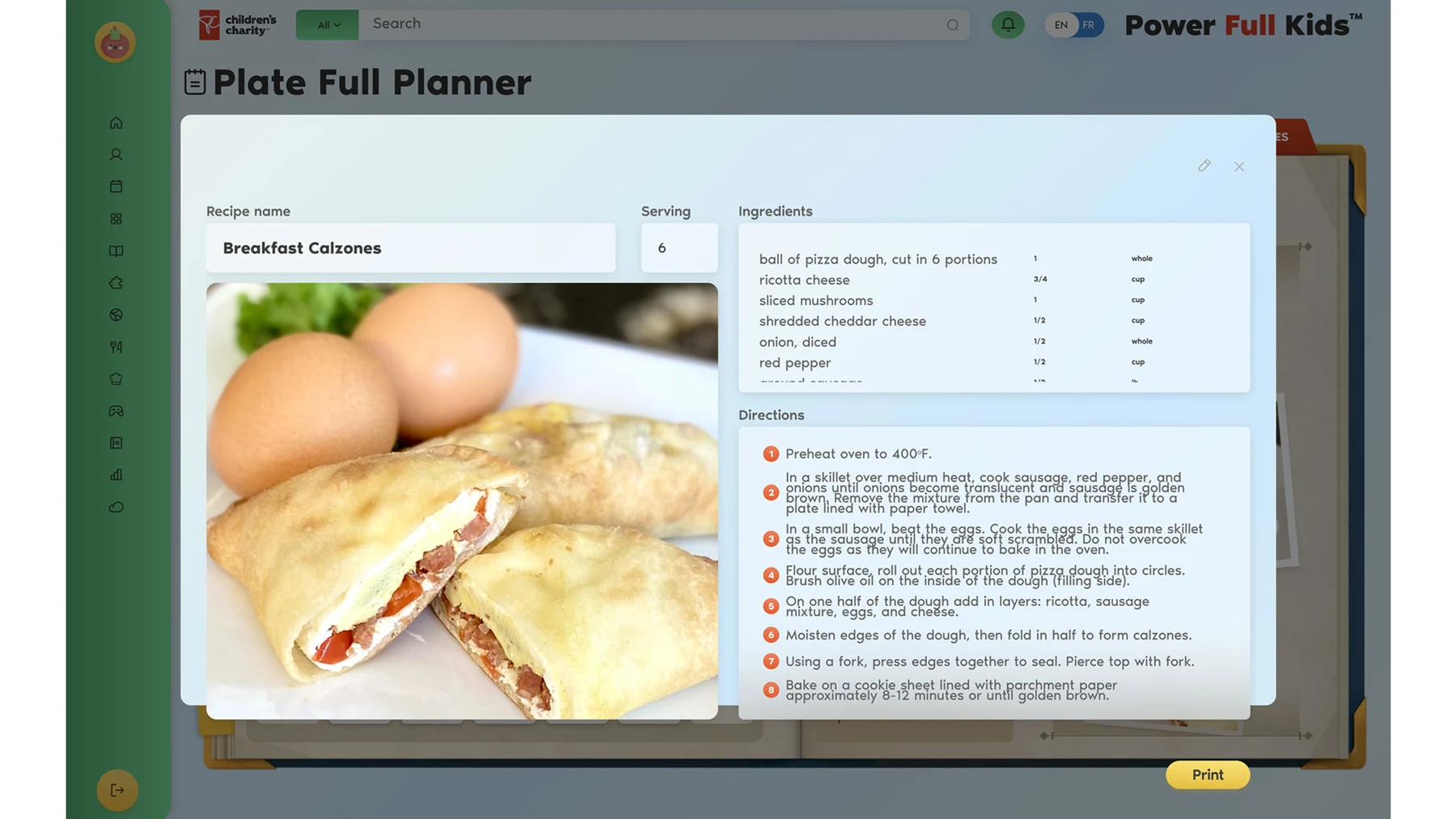 Power Full Kids Plate Full Planner screen three