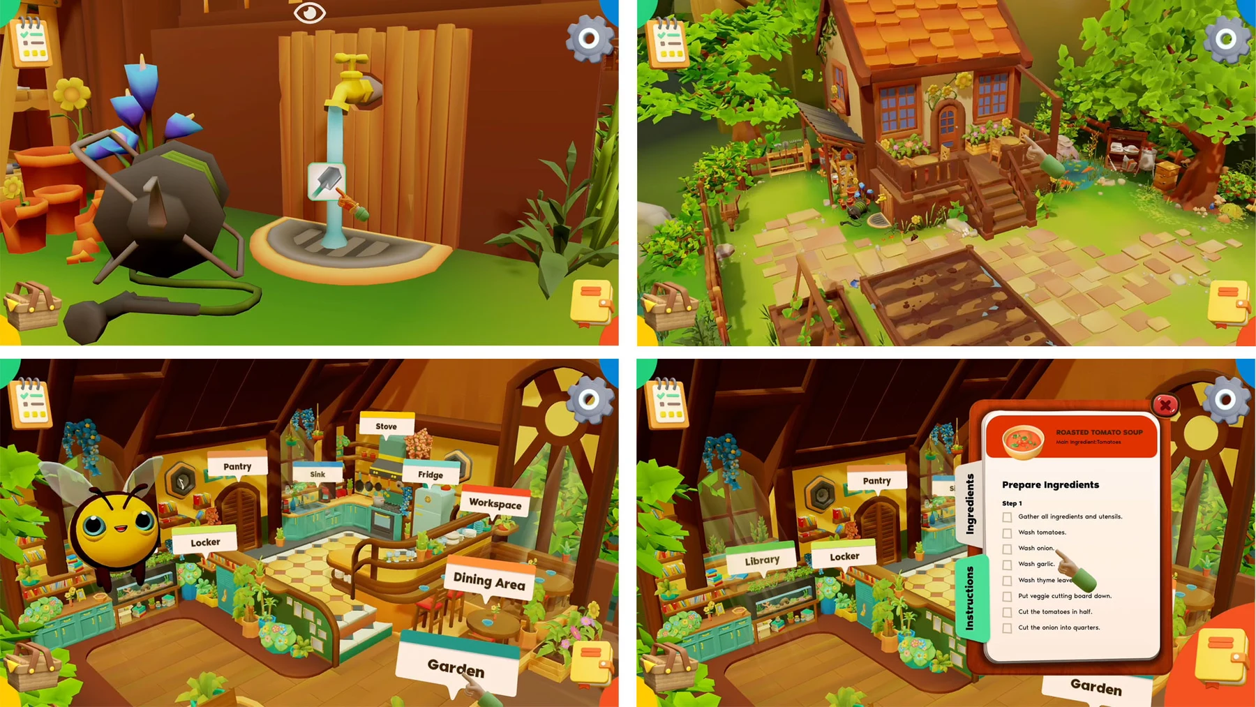 Power Full Kids prepping ingredients screen